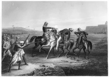Plukovník Platt zabit vzbouřenci v Mhow, c1860