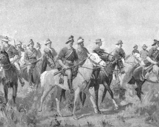 Koloniální jednotky v Jižní Africe, 1899-1901: Australští Křováci v březnu 1901.