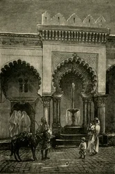 Kolonáda mešity Djamaa-El-Kebir, Alžír, 1890.
