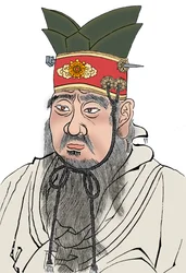 Konfucius 551-479 př.nl, čínský filozof. Z tření mramorové desky v konfuciánském chrámu