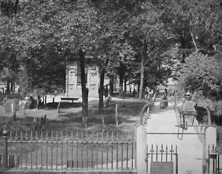 hřbitov Copps Hill, Boston, c1897.