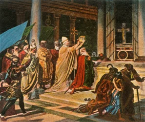 Korunovace Karla Velikého v Římě, Boží hod vánoční, 800 n. l., 1936