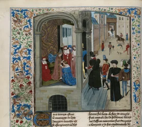 Korunovace Karla VI. Francouzského, kolem 1470-1475.