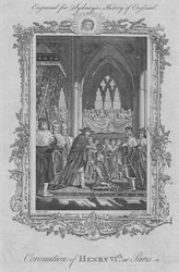 Korunovace Jindřicha VI. v Paříži, 1773.