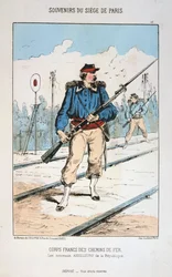 Corps Francs des Chemins de Fer, obléhání Paříže, 1870-1871