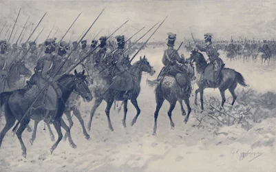 Cossacks Awaiting A French Cavalry Charge, 1812, 1896.
