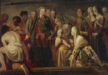 Hrabě Alexej Grigorjevič Orlov po vítězství Chesmy, druhá polovina 18. stol.
