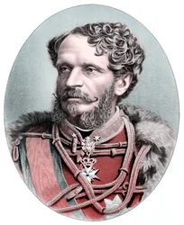 hrabě Julius Andrassy 1823-1890, maďarský státník, c1880