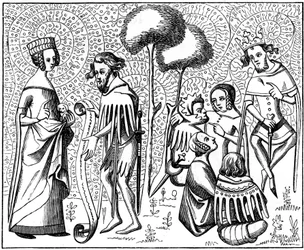 Court of Love, Provence, Francie, 14. století 1849