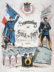 Obálka na Souvenirs du Siege de Paris, 1870-1871