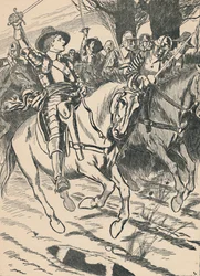 Cromwell vede své Ironsides do bitvy, c1907