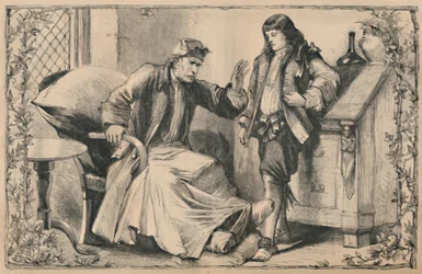 Crusoe na doporučení svého otce, c1870
