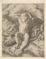 Amor Spící, 16. století.