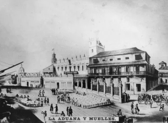 Celnice a přístaviště, Havana, Kuba, 1841, [c1910]