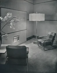 Debatní studio v Broadcasting House, Londýn, 1933