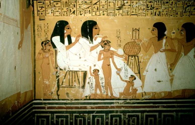 Deir el-Medineh, Luxor, Théby, Egypt, 20. století