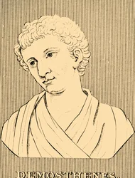 Demosthenes, 384-322 př.nl, 1830.