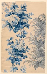 Design pro květovanou látku nebo tapetu, 1880–90