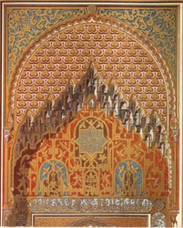 Detail centrální části Lindarajas Balcony, 1907.