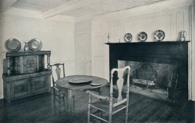 Jídelna, cca 1800, z Shenk House, Long Island, 1930