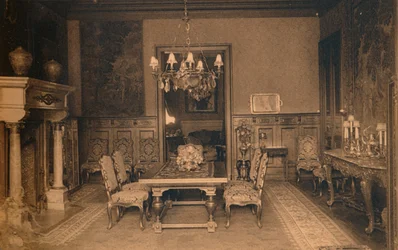 Jídelna na kubánském velvyslanectví v Bruselu, Belgie, 1927.