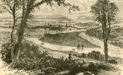 Vzdálený pohled na Perth, 1898.