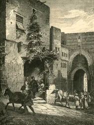 Dveře Mameluků, Citadela, Káhira, 1890.