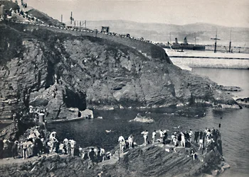 Douglas - Místo ke koupání v Port Skillion, 1895
