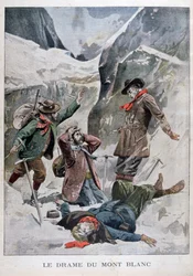 Drama na Mont Blanc, Alpy, 1902
