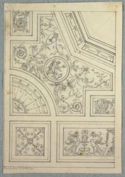 Kresba, design pro strop, ca. 1800