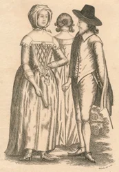 Oblékání vlády Karla I. a Interregnum, 1810