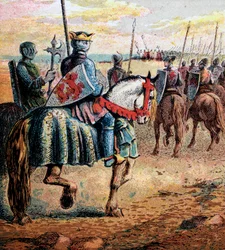 Vévoda Robert jde do Palestiny, 11. století, c1850