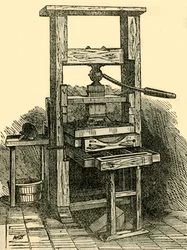 Duplikát Franklins Press, 1881.