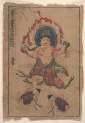 Osm buddhistických obrazů.