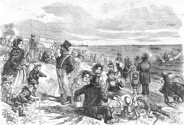 Osm hodin na mořské straně, 1856