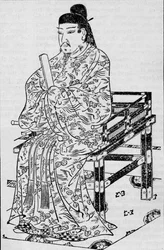 Císař Kanmu, který v roce 1907 založil japonský zákon o posloupnosti