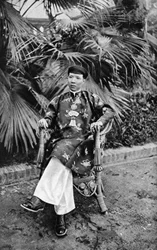 Císař Khai Dinh 1885-1925, 12. císař dynastie Nguyen, Annam, Vietnam, 1922