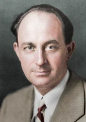 Enrico Fermi, americký jaderný fyzik italského původu, c1938
