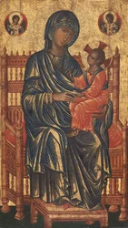 Intronizovaná Madona s dítětem, c. 12501275.