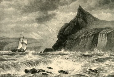 Vjezd do Fowey Harbour, 1898.