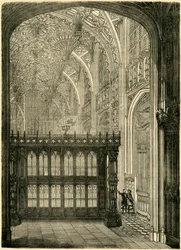 Vchod do kaple krále Jindřicha VII., 1881.