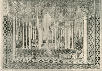 Vchod do dvora lvů, 19. století, 1907.