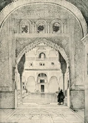 Vchod do sálu Barque..., 19. století, 1907.