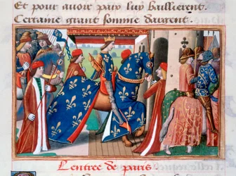Vstup Karla VII do města Paříže, 12. listopadu 1437, c1484