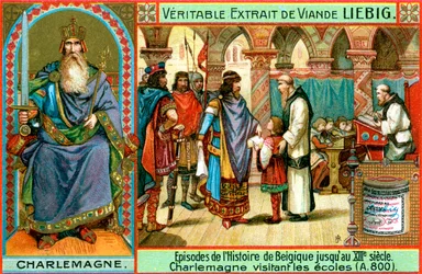 Epizody v historii Belgie až do 13. století: Karel Veliký, c1900