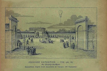 Výstava výrobků francouzského průmyslu, Paříž, 1798 Od Bon Marché, 1900.