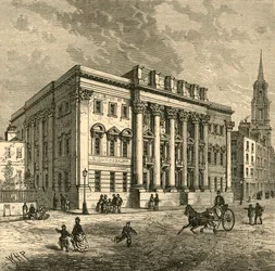Exteriér Goldsmiths Hall, 1897.