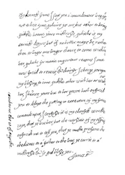 Faksimile dopisu z 10. srpna 1623, 1904