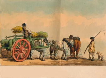 Zemědělští dělníci a povoz, 1797.