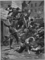 Boj na barikádách, The July Monarchy, France, 1848 c1885